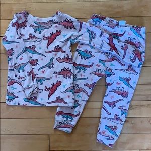 Baby Gap Pink Dinosaur Pajamas (18-24m)